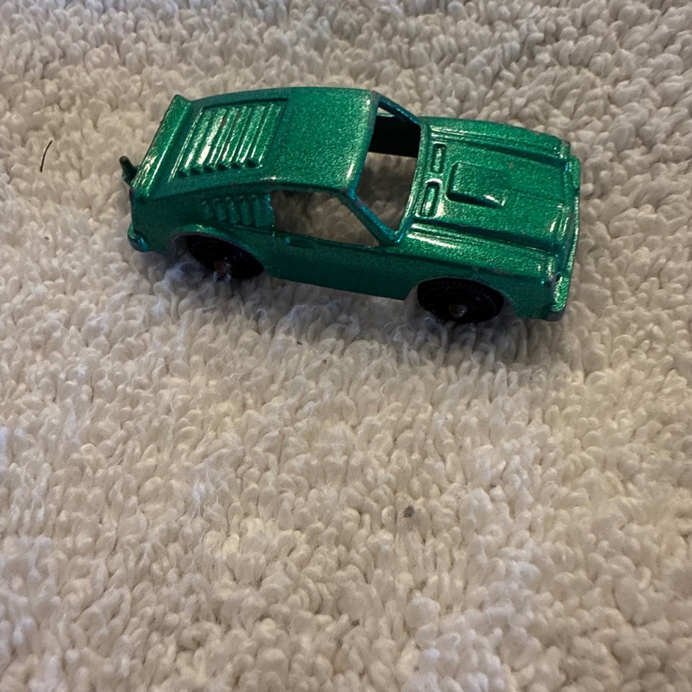 Vintage Metallic Green Diecast Mustang Toy Car Body USA Parts Restoration Shell